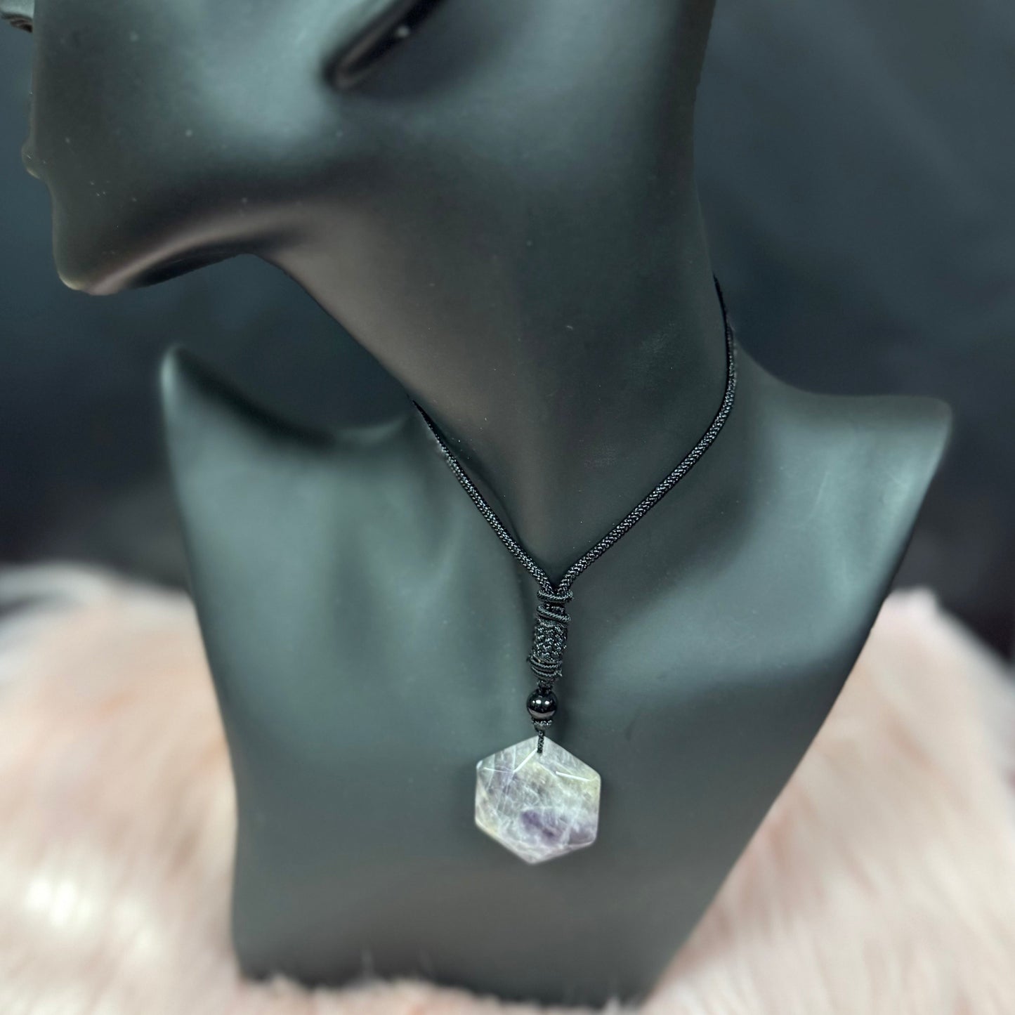 Amethyst Adjustable Cord Necklace