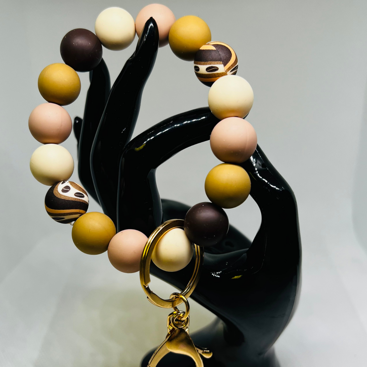 Beaded Silicone KeyChain