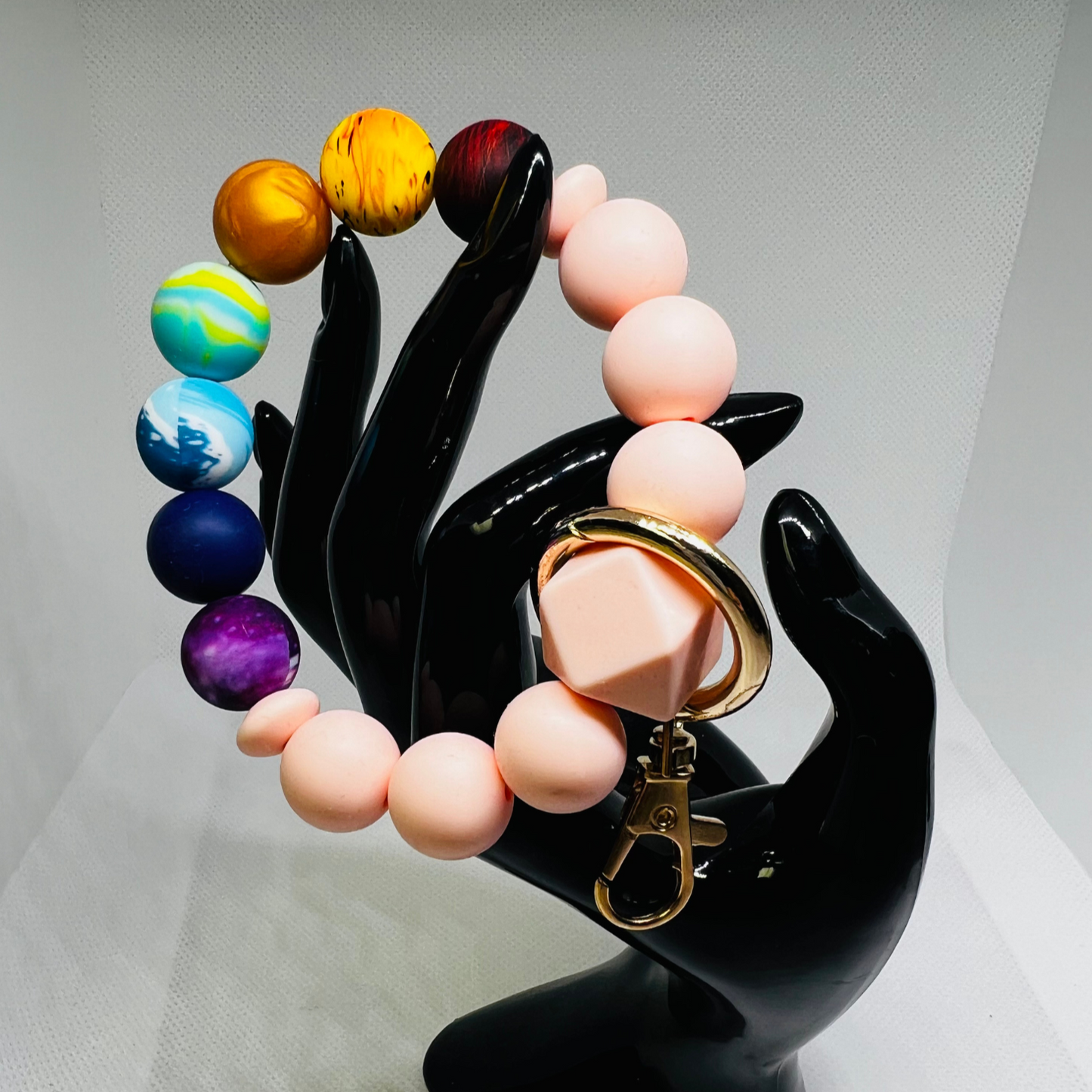 Beaded Silicone KeyChain