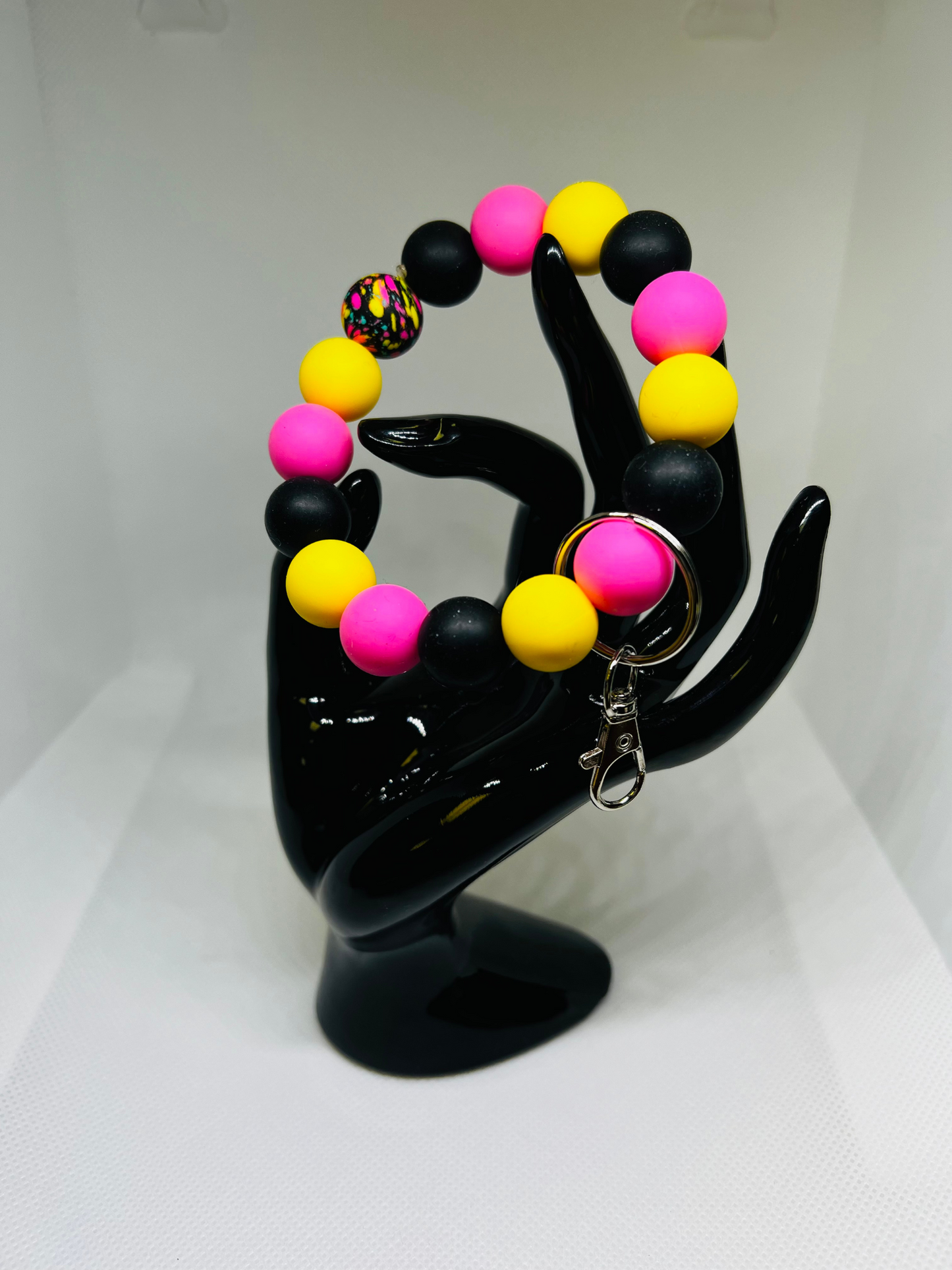 Beaded Silicone KeyChain