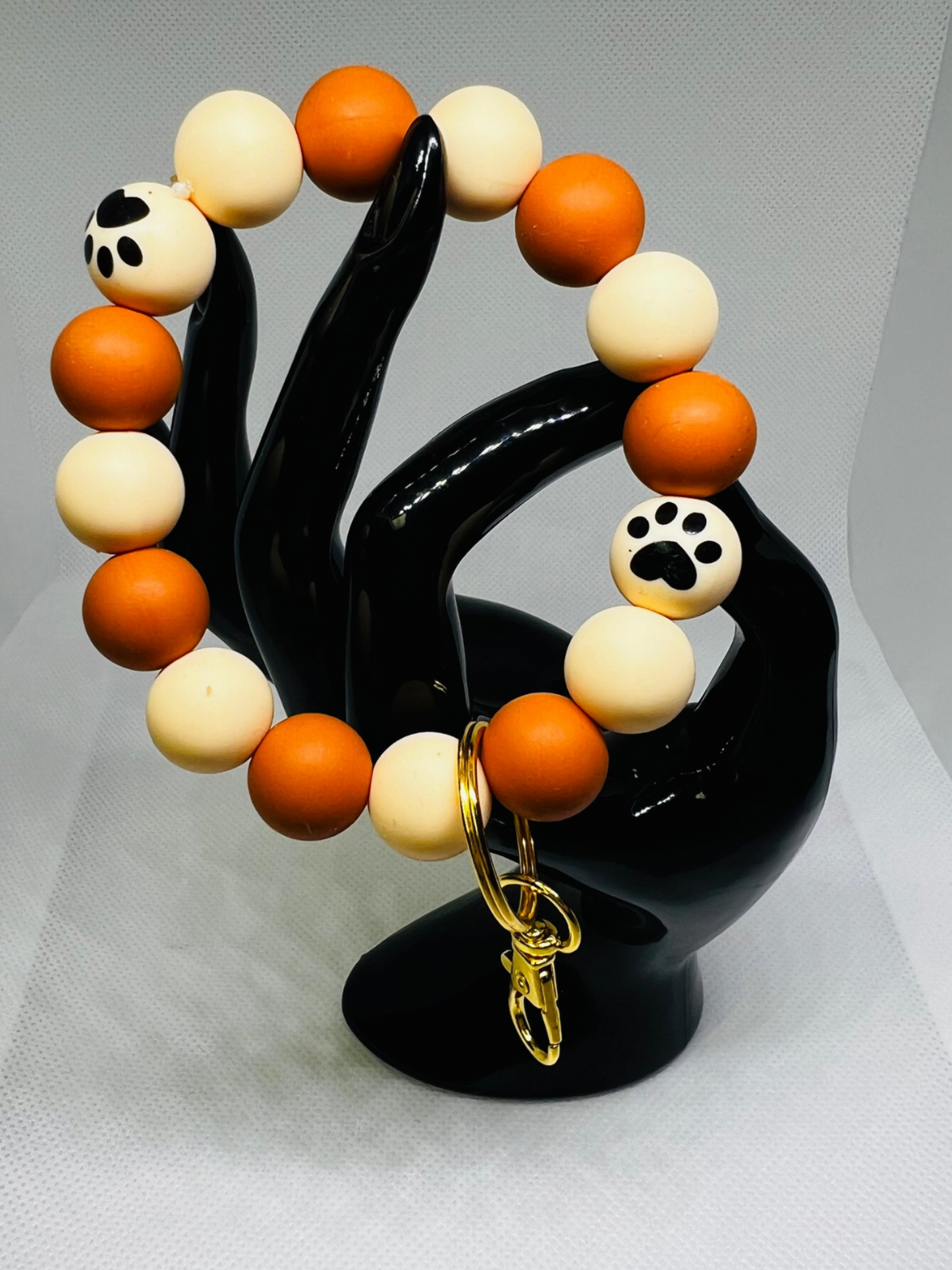 Beaded Silicone KeyChain