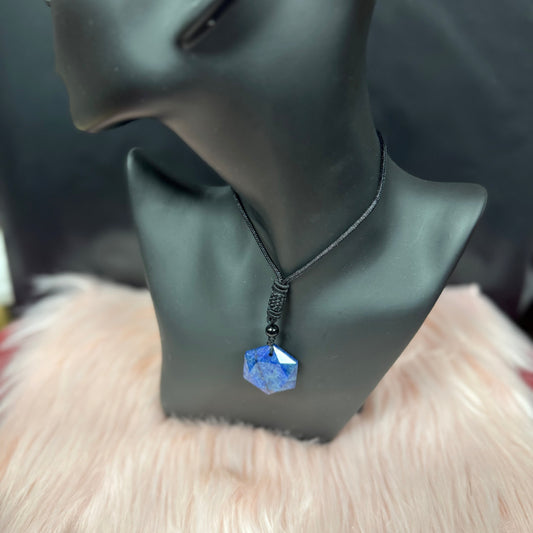 Blue Lapis Lazuli Adjustable Cord Necklace