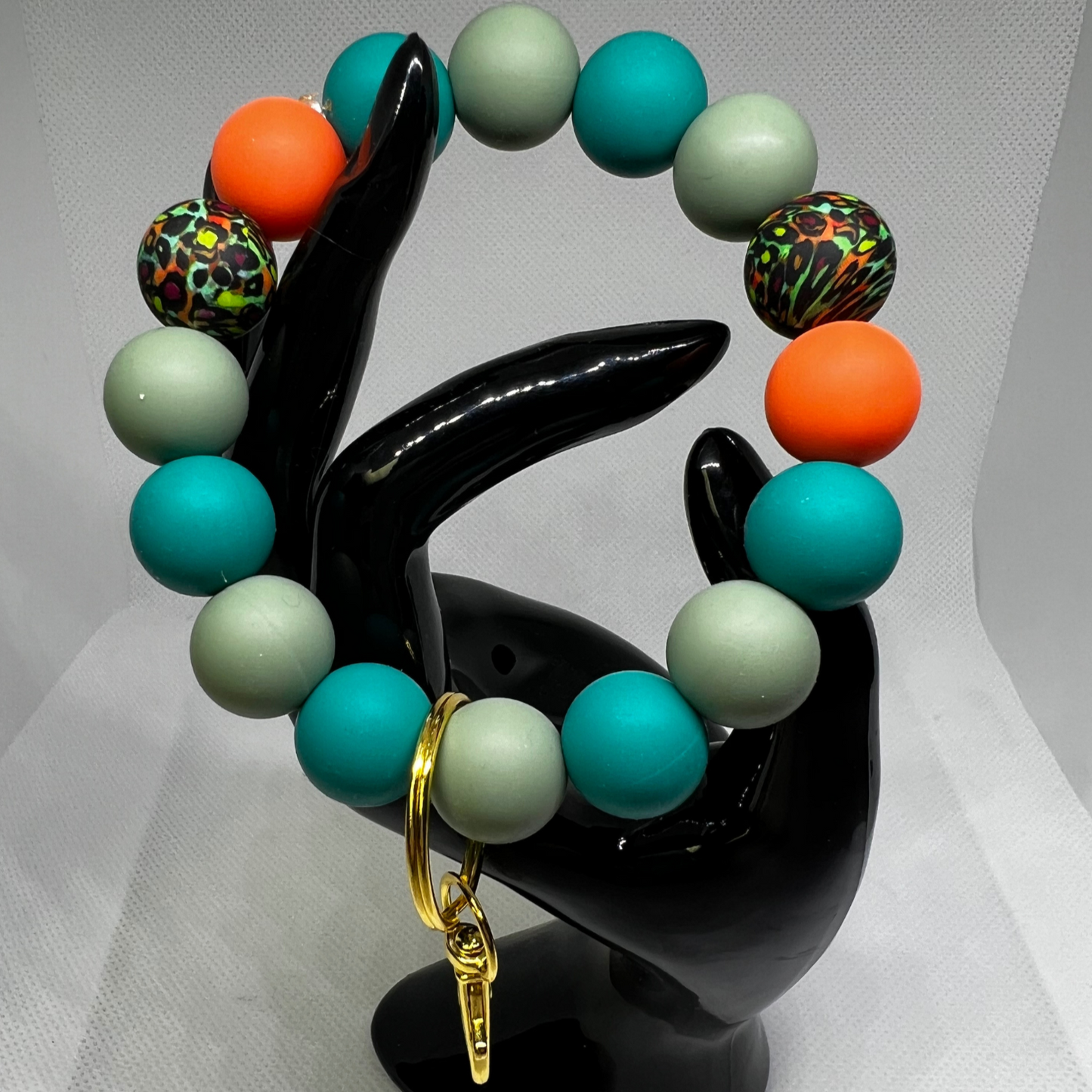 Beaded Silicone KeyChain