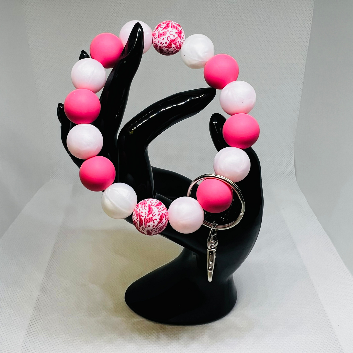 Beaded Silicone KeyChain