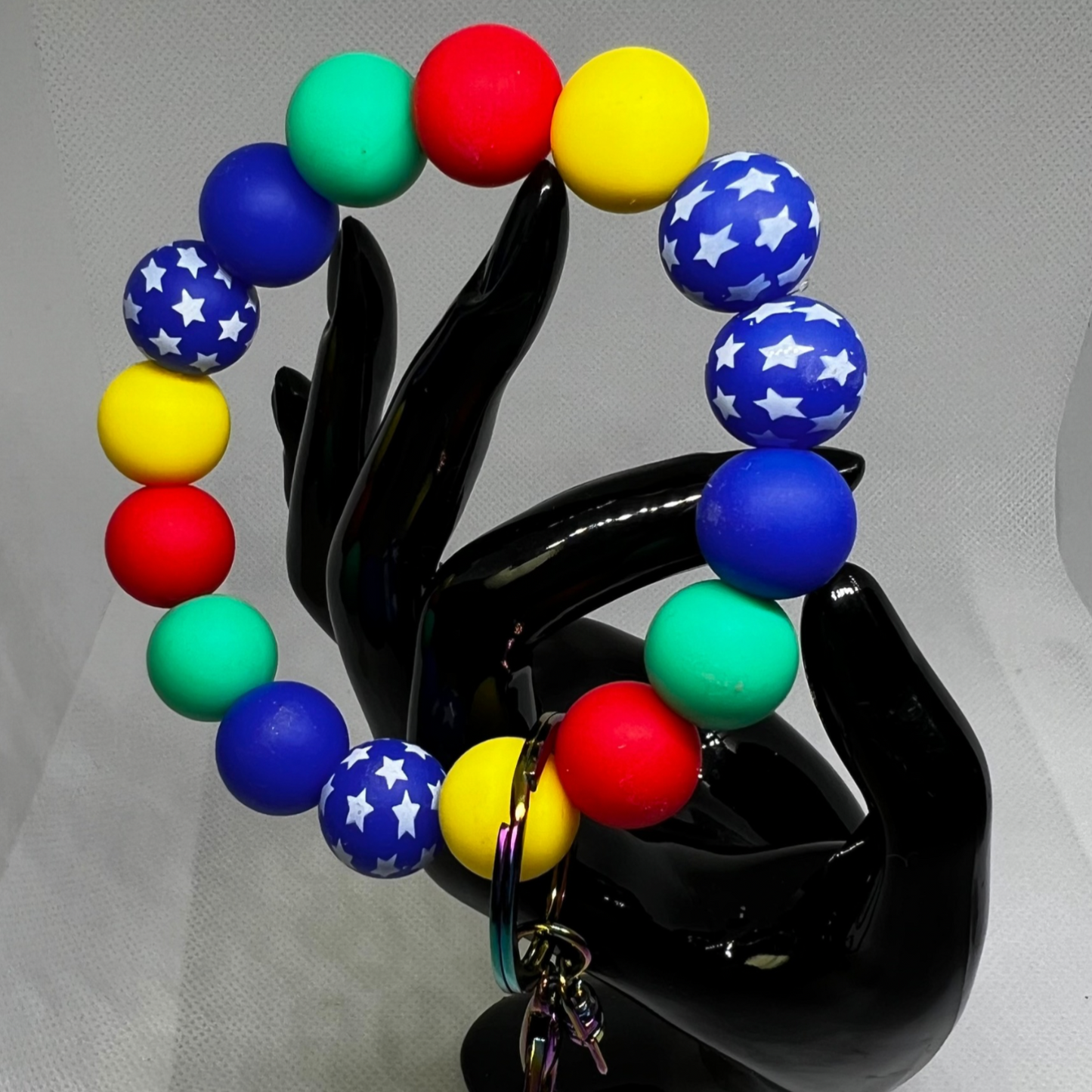 Beaded Silicone KeyChain