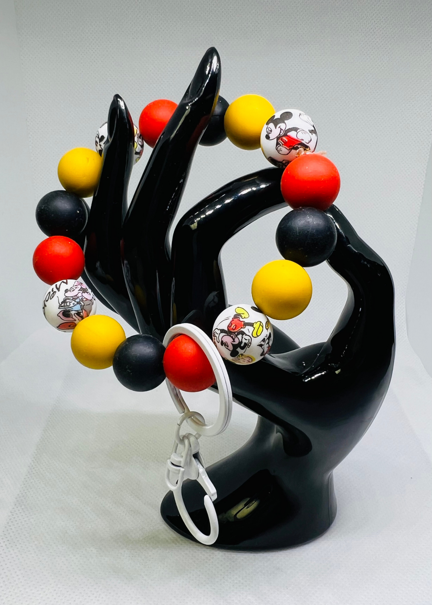 Beaded Silicone KeyChain