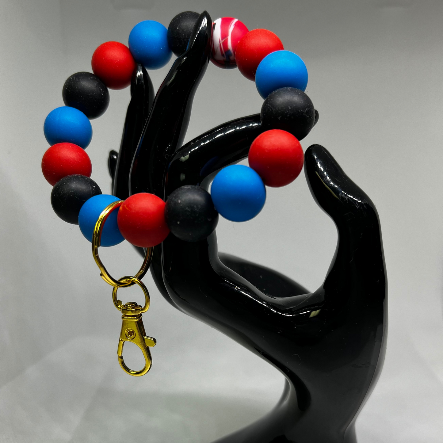 Beaded Silicone KeyChain