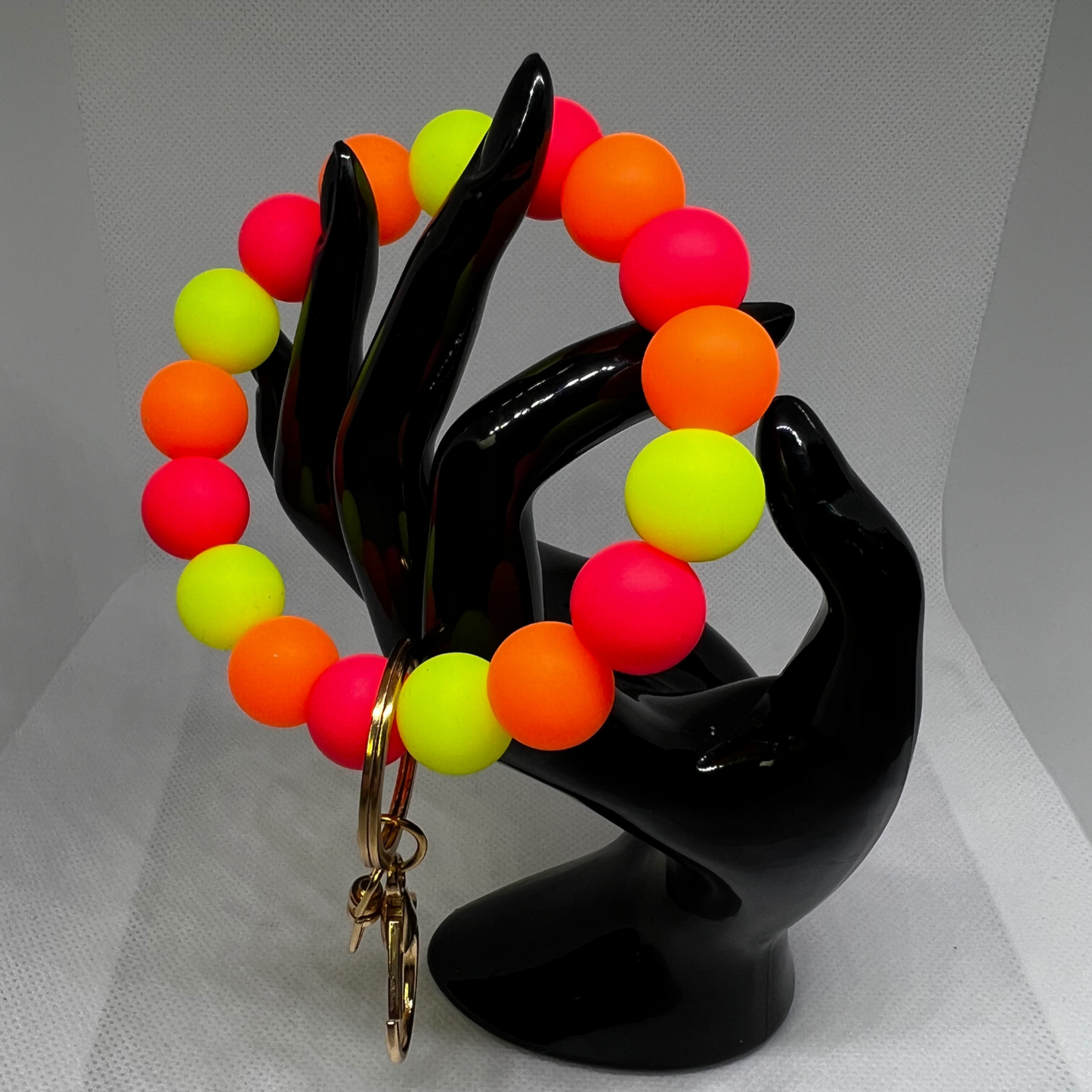 Beaded Silicone KeyChain
