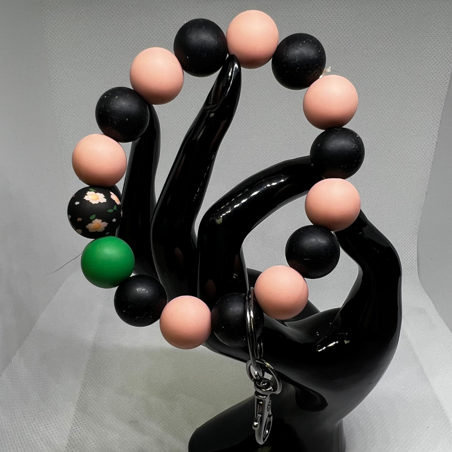 Beaded Silicone KeyChain