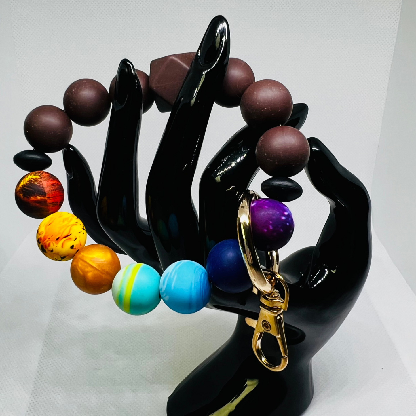 Beaded Silicone KeyChain