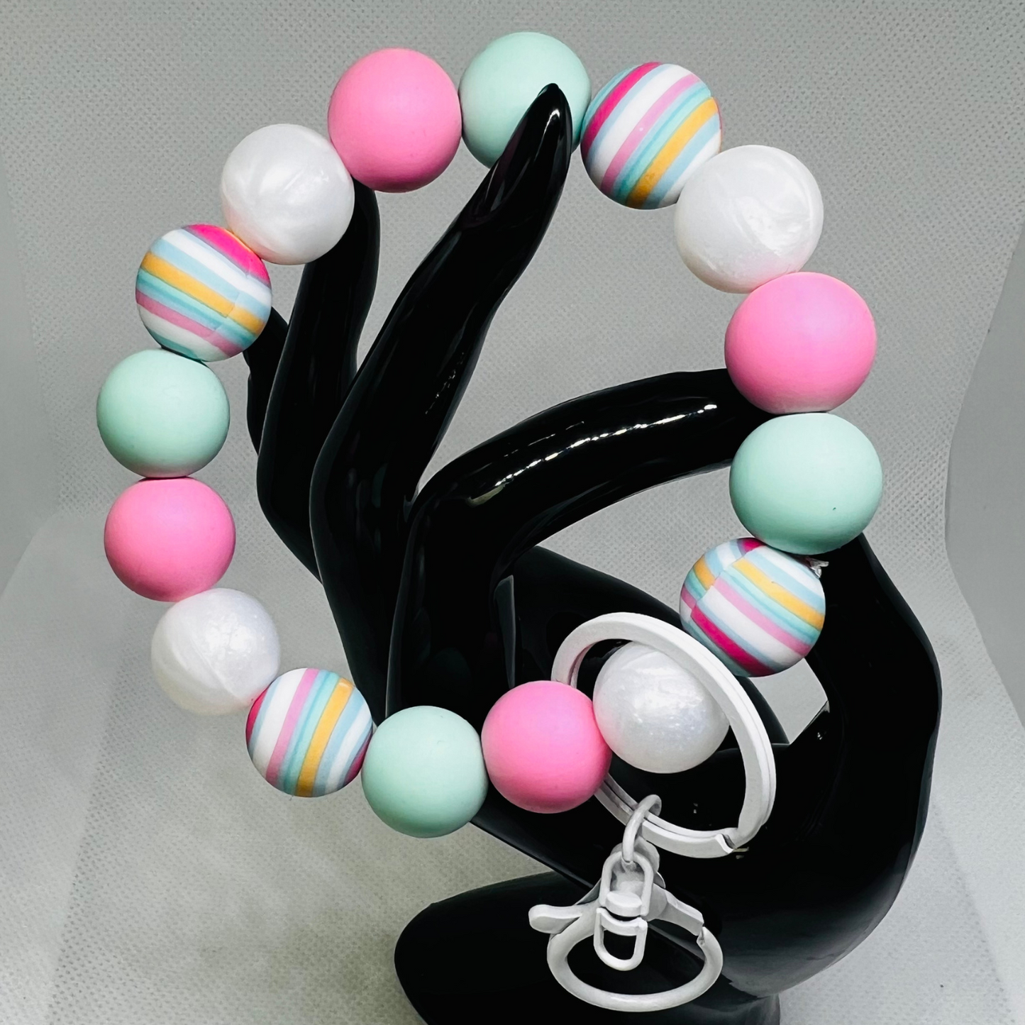 Beaded Silicone KeyChain