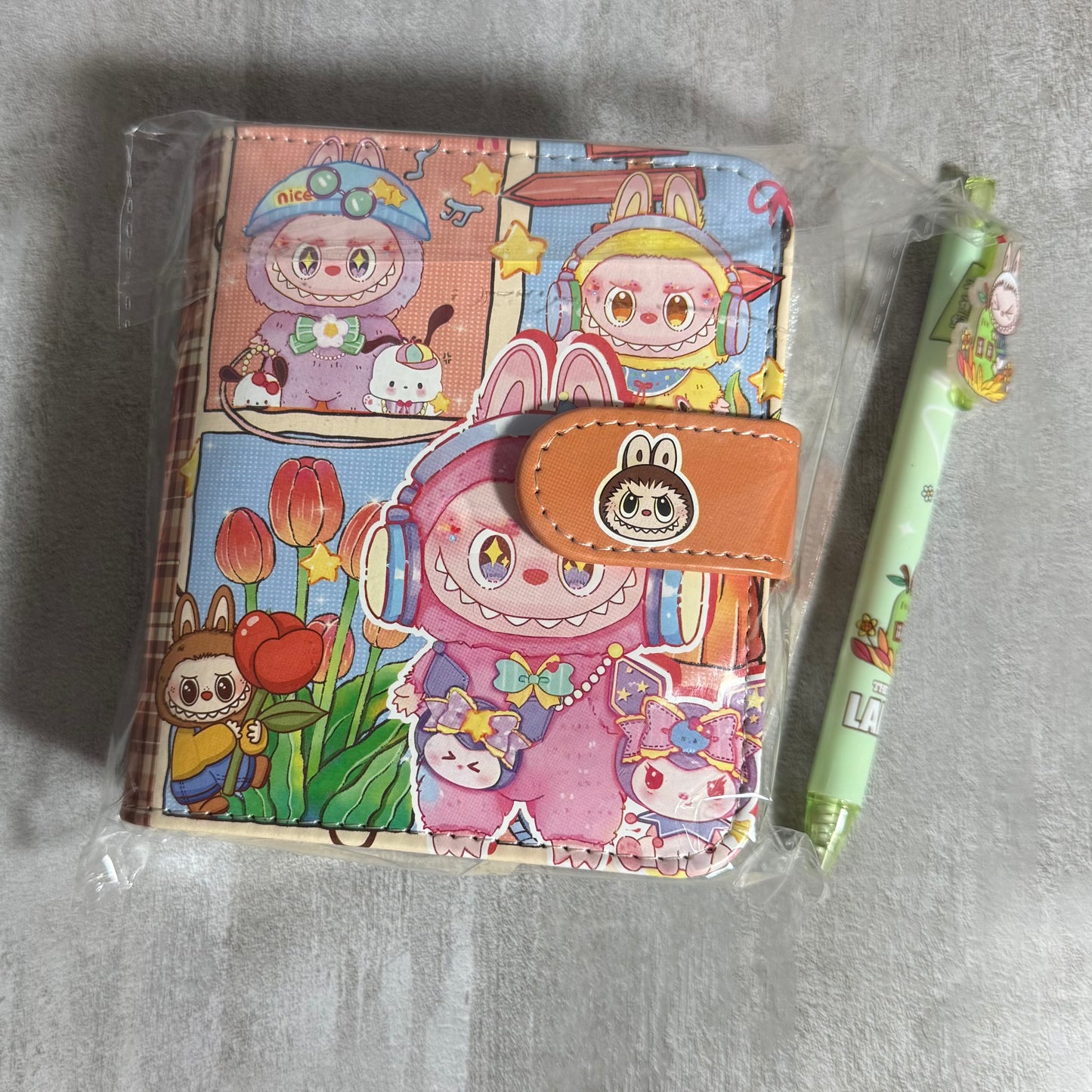 Spring Bunny Kawaii Binder Set with Pen – Floral & Fun Cute Notebook