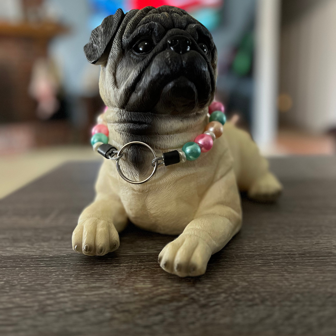 Springtime Elegance Pearl Dog Collar