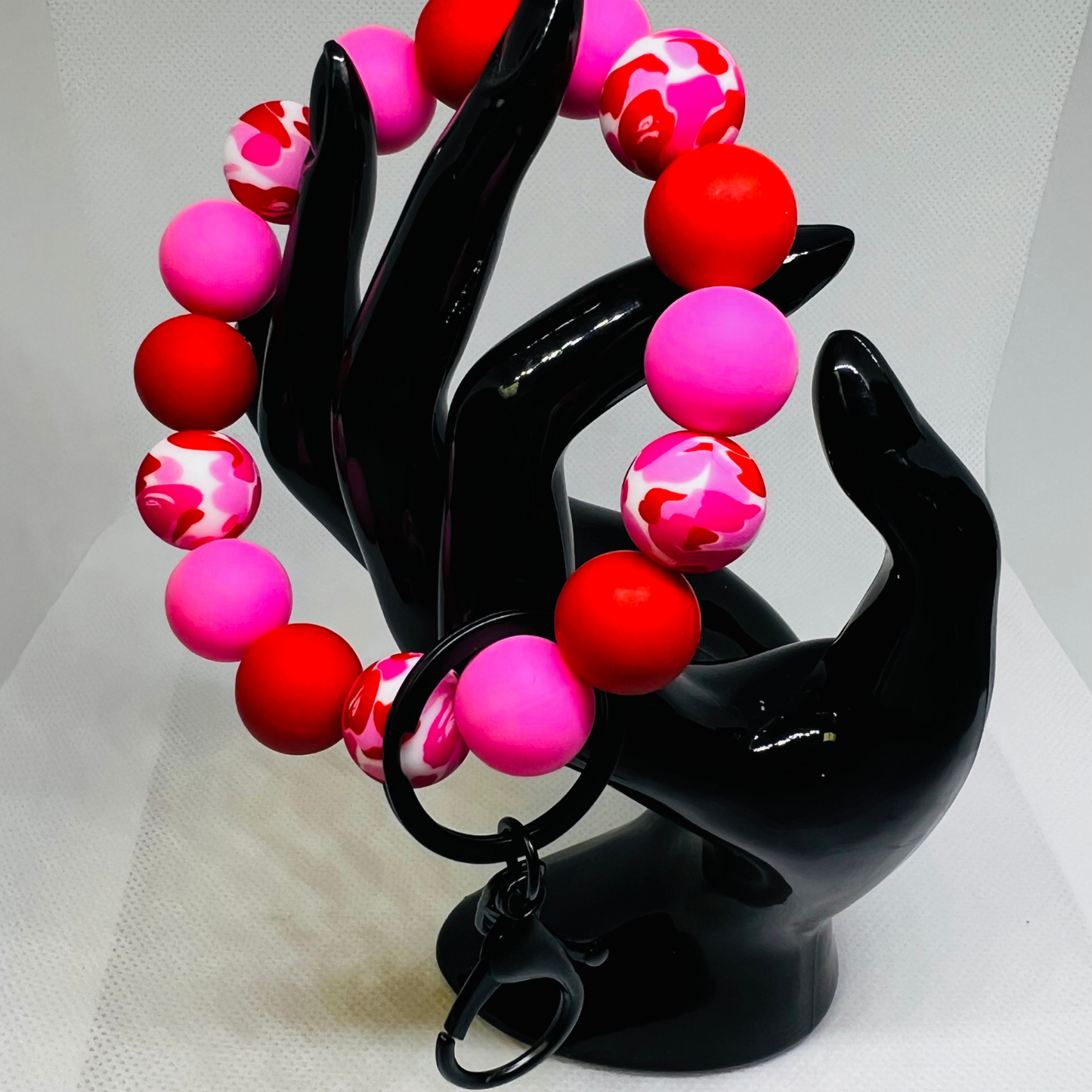 Beaded Silicone KeyChain