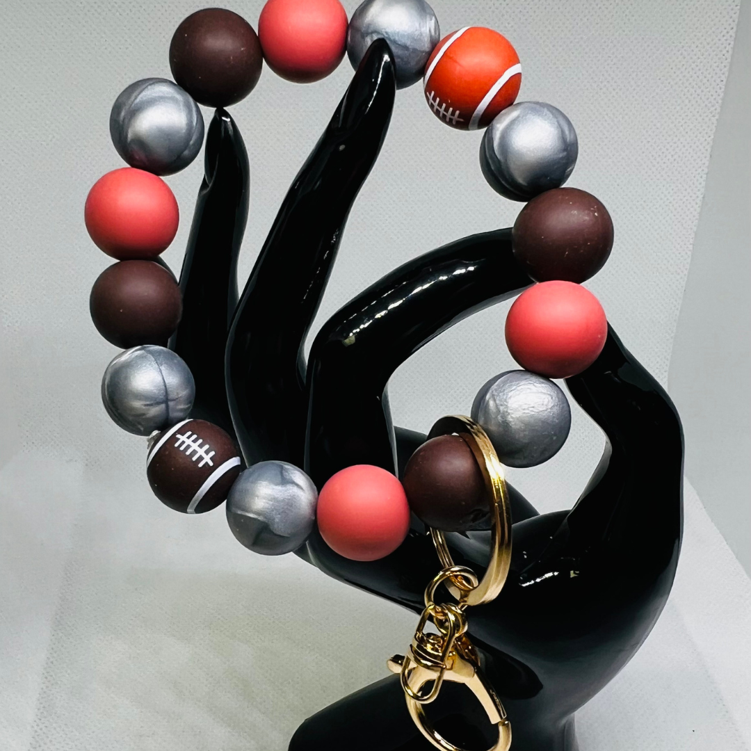 Beaded Silicone KeyChain