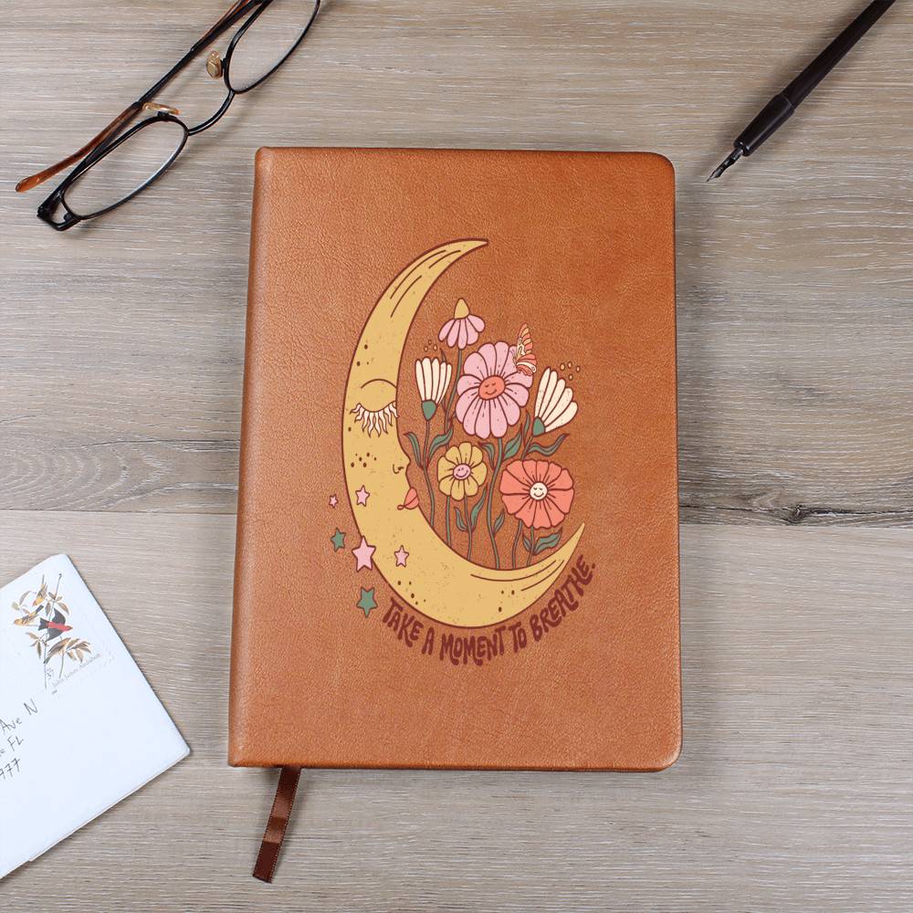 Leather Journal (TAKE A MOMENT TO BREATHE)