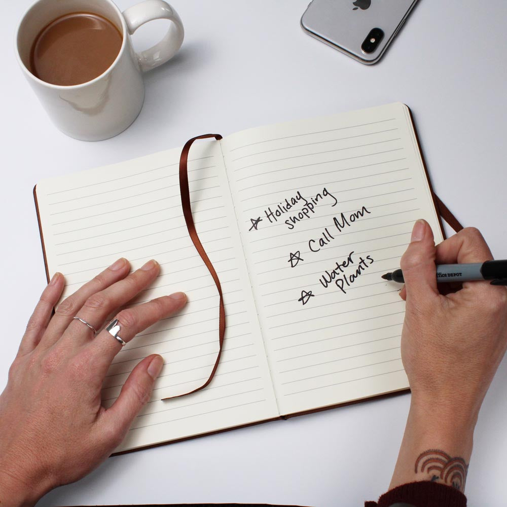 Leather Journal (TAKE A MOMENT TO BREATHE)