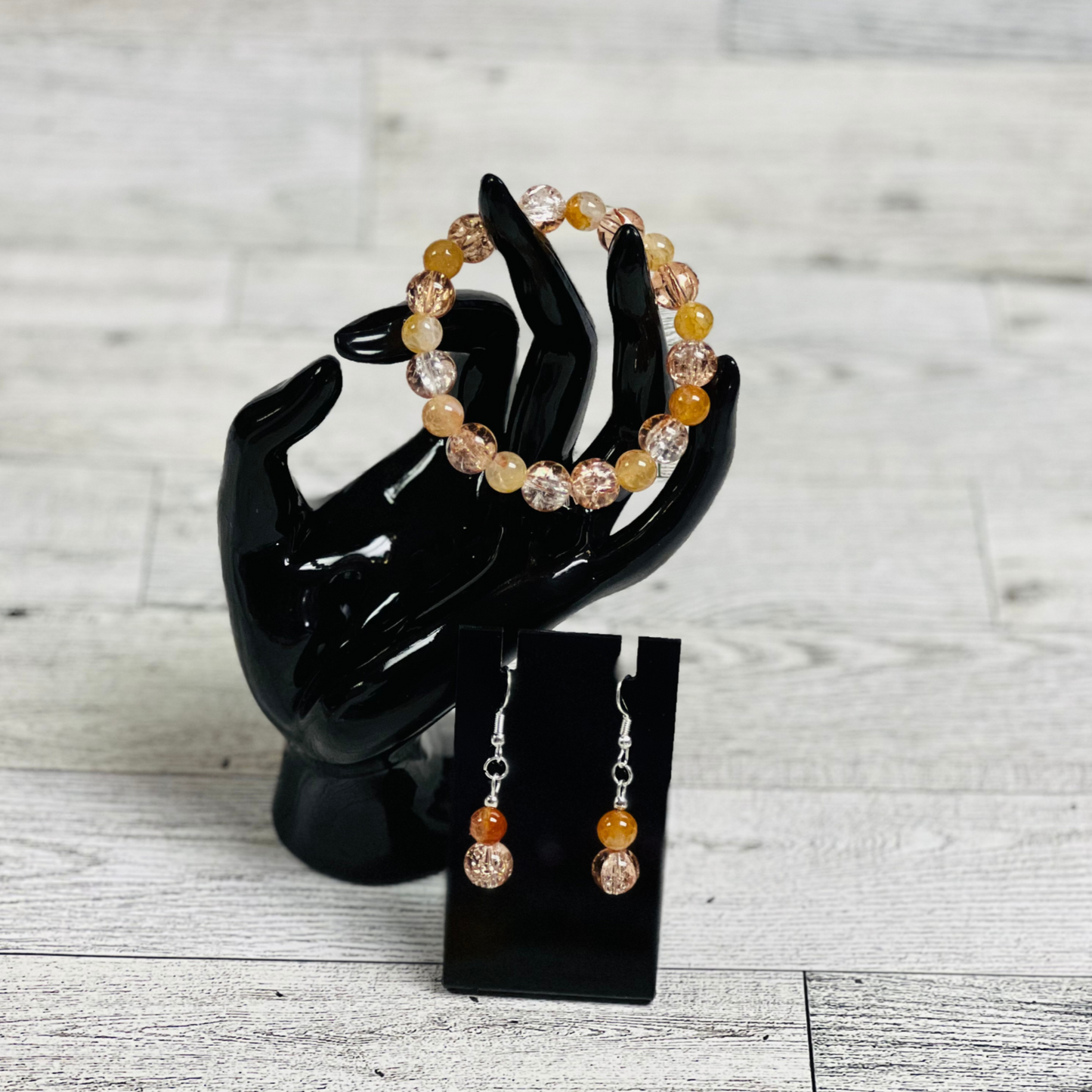 Citrus Spark Bracelet and Earring Set