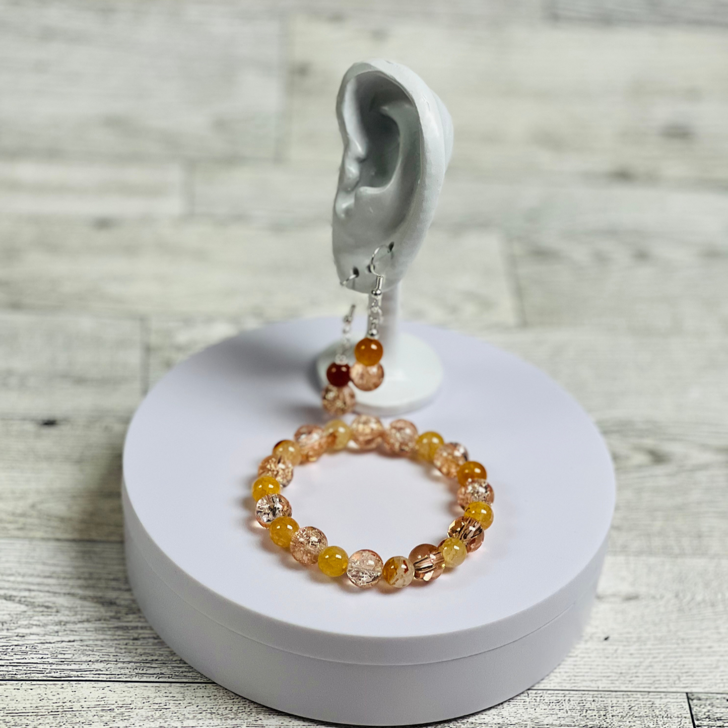 Citrus Spark Bracelet and Earring Set