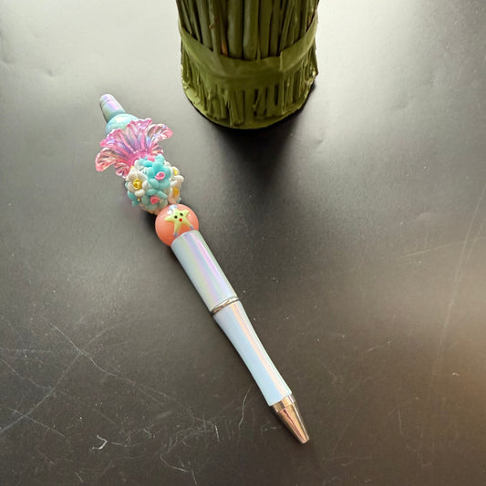 Seaside Whimsy Beaded Pen