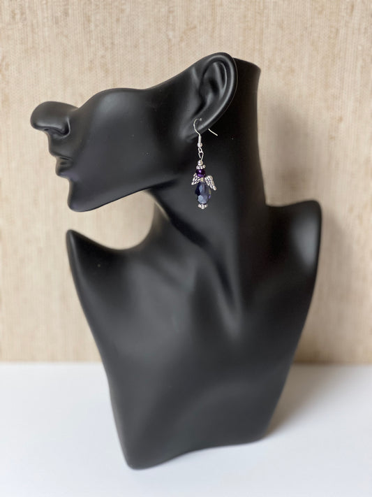 Ethereal Iridescent Angel Earrings