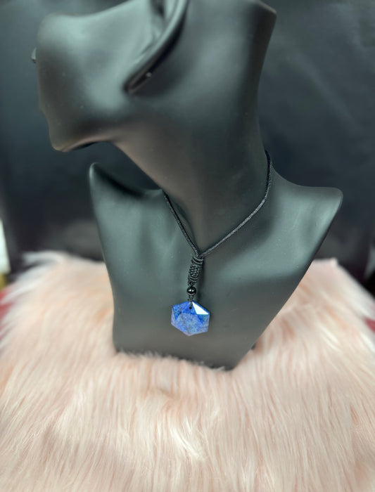Blue Lapis Lazuli Adjustable Cord Necklace