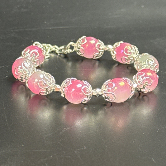 Frosted Pink Delight Bracelet