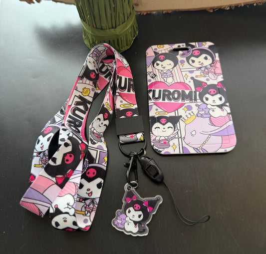 Kuromi Kids Lanyard