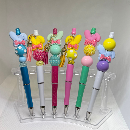 Easter Bunny Gnome Beaded Pens