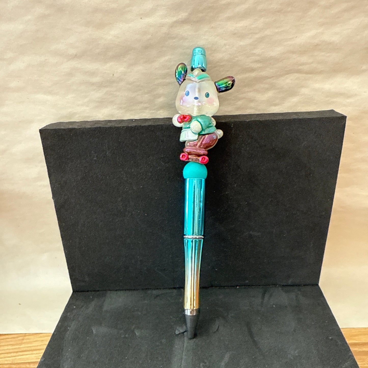 Teal Frost Holiday Specialty Bead Pen
