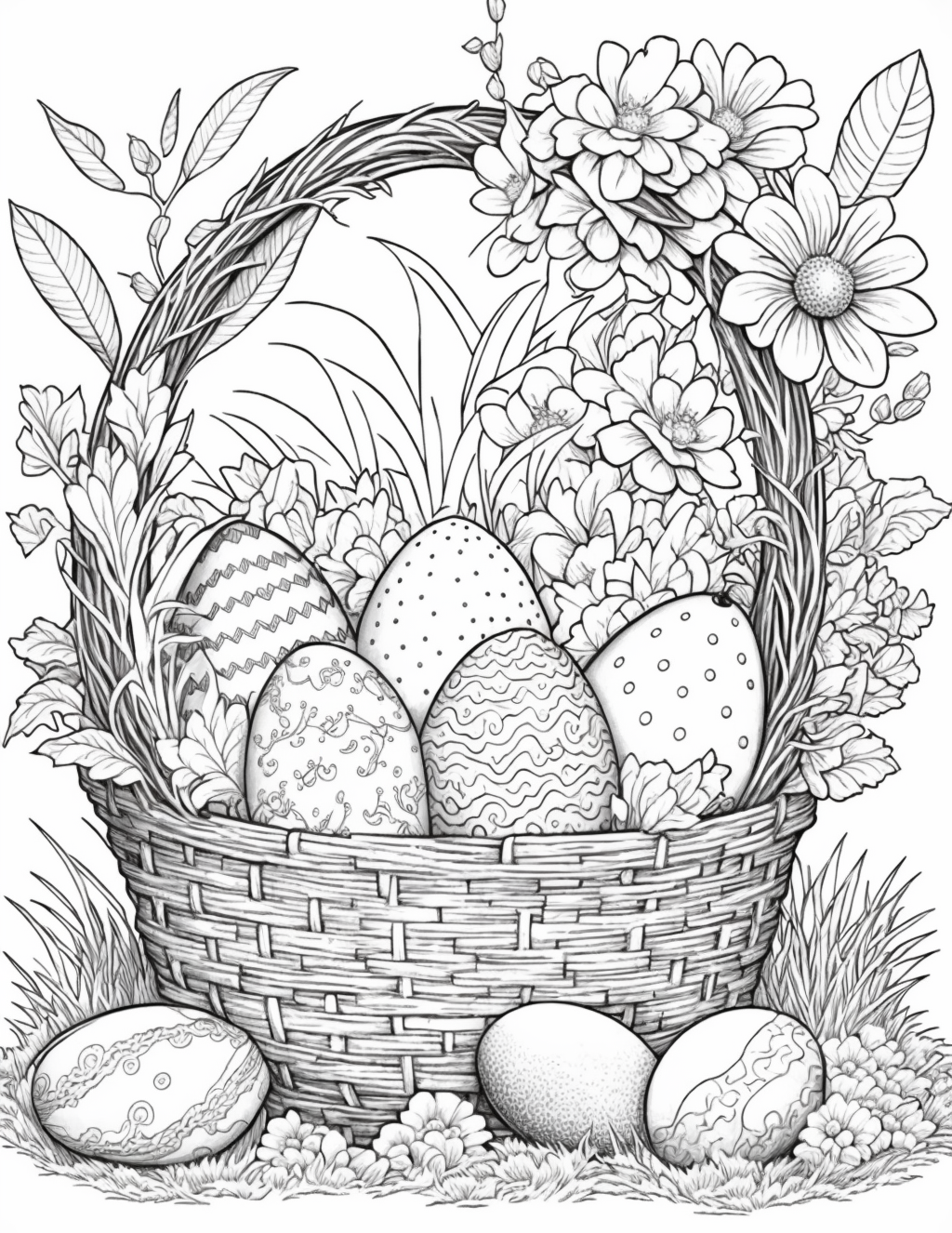 Easter Coloring Book for Adults