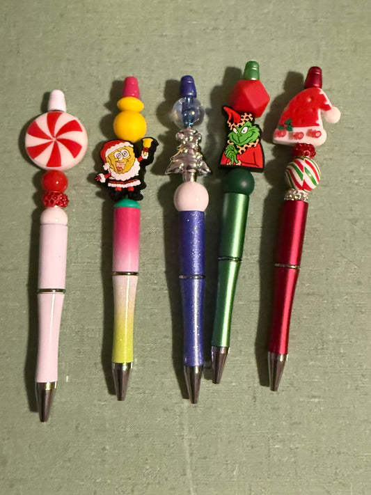 Set of 5 Christmas Pens