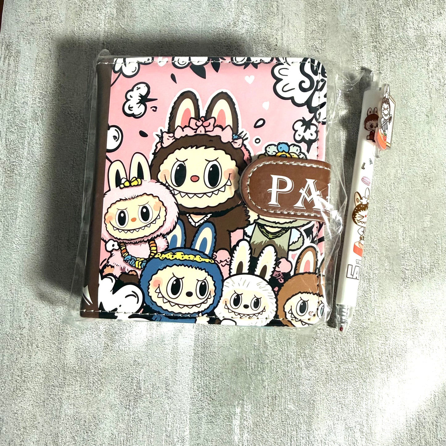 Pink Kawaii Bunny Binder Set with Pen – Cute Journal Notebook