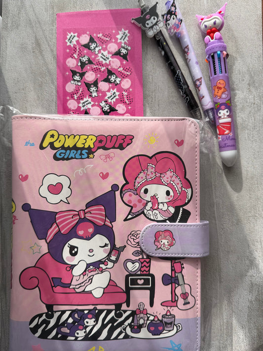 Pink Deluxe Binder Set • Binder + Pens + Notepad