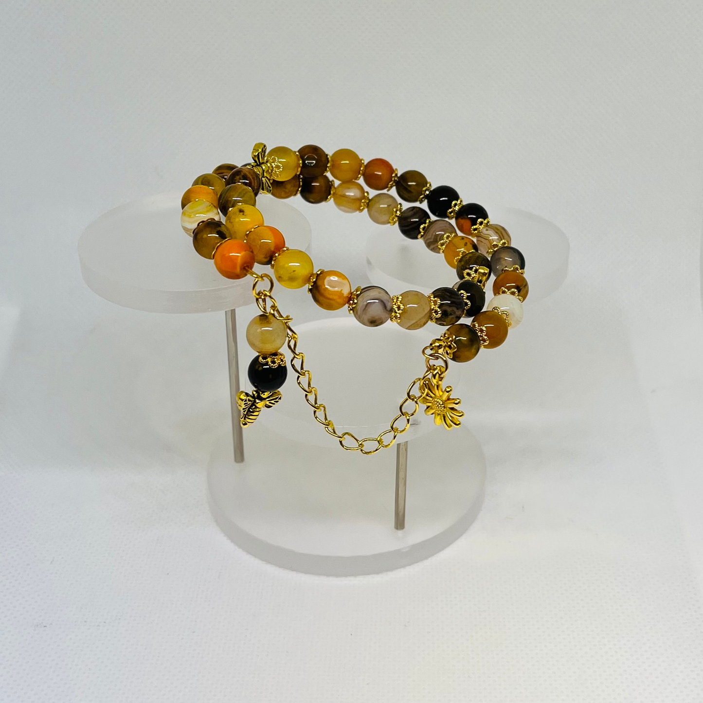 Golden Bumblebee Charm Bracelet