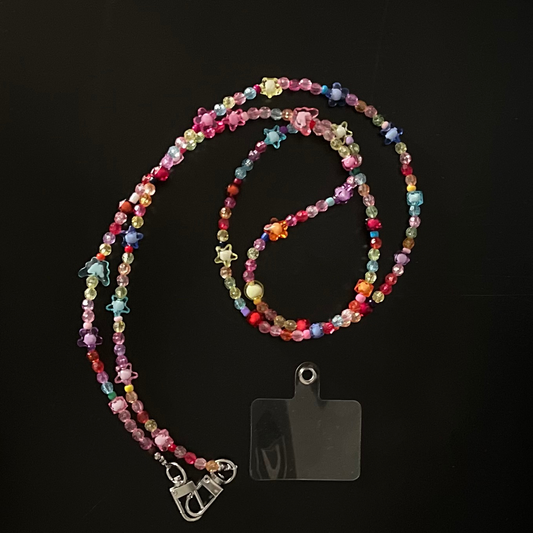 Rainbow Charm Crossbody Lanyard