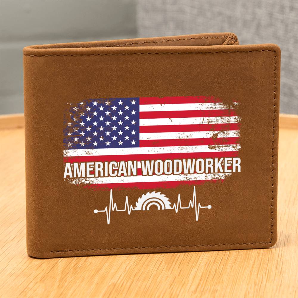 American Woodworker Leather Wallet