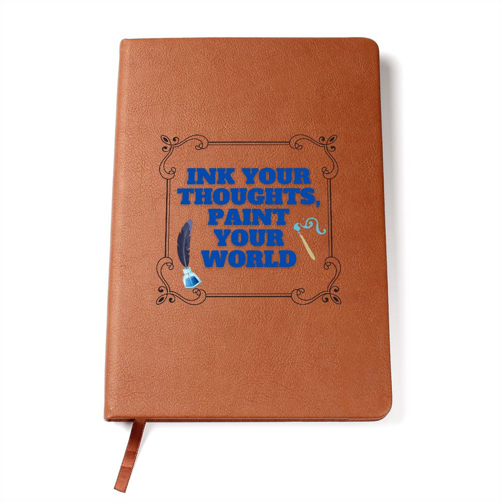 Leather Journal (INK YOUR THOUGHTS, PAINT YOUR WORLD)