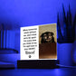 Acrylic Remembrance Plaque
